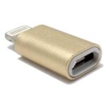 Adapter metalni sa micro na iPhone zlatni