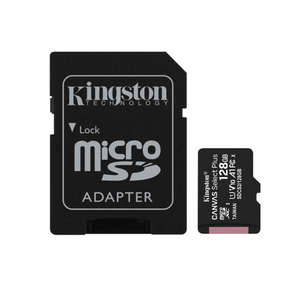 Memorijska kartica Kingston Select Plus Micro SD 128GB Class 10 UHS U1 100MB/s sa adapterom