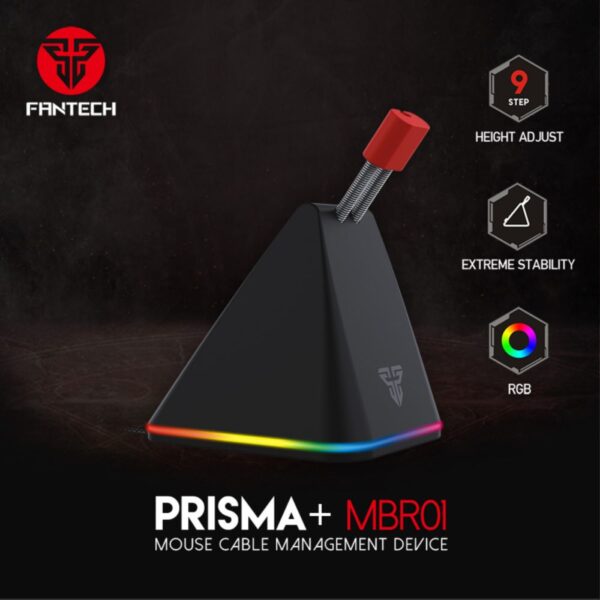 Drzac kabla misa MBR01 BUNGEE PRISMA RGB crni FANTECH - Slika 5