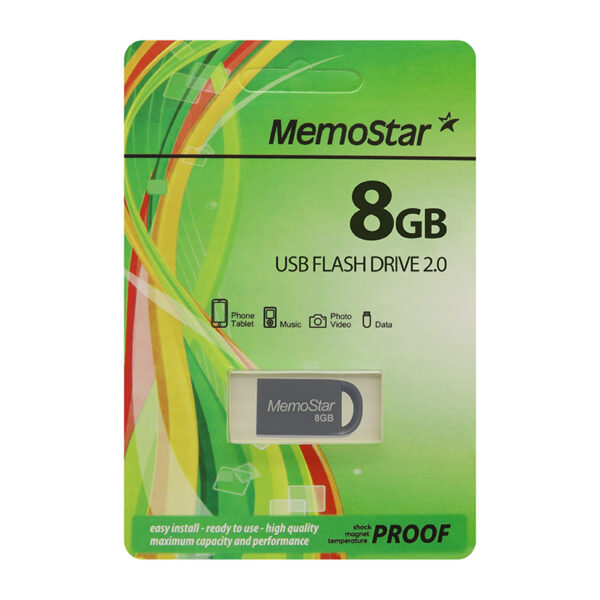 USB Flash memorija MemoStar 8GB RUSTY 2.0 crna