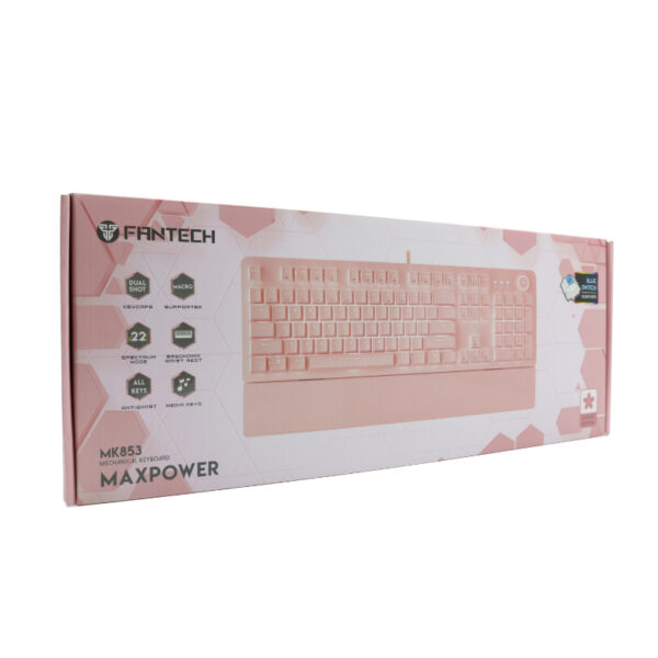 Tastatura gejmerska mehanicka zicna MK853 RGB MAXPOWER sakura edition (blue switch) FANTECH