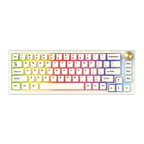 Tastatura gejmerska mehanicka bezicna MAXFIT67 MK858 space edition (Kaith box white switch) FANTECH