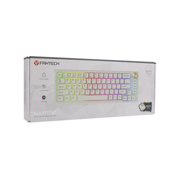 Tastatura gejmerska mehanicka bezicna MAXFIT67 MK858 space edition (Kaith box white switch) FANTECH