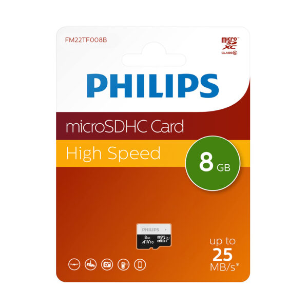 Memorijska kartica PHILIPS Micro SD 8GB V10 ULTRA SPEED (FM22TF008B/93)