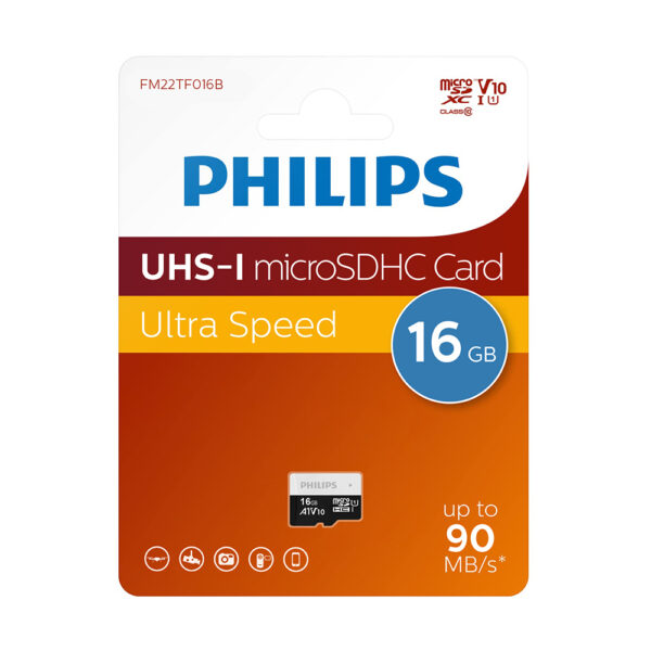 Memorijska kartica PHILIPS Micro SD 16GB V10 ULTRA SPEED (FM22TF016B/93)