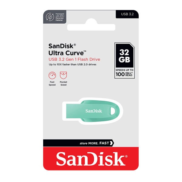 USB flash memorija SanDisk Ultra Curve USB 3.2 32GB Green (SDCZ550-032G-G46G)