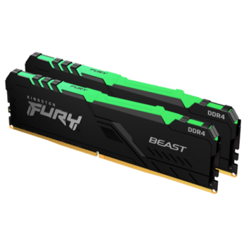 RAM DDR4 2x8GB 3200MHz Kingston Fury Beast RGB KF432C16BBAK2/16