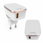 Kucni punjac LDNIO A1204Q Quick Charge 3.0 USB 5V 2.4A sa type C kablom beli - Slika 2