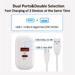 Kucni punjac LDNIO A2526C PD, QC4+, QC3.0, PPS 45W USB na Lightning - Slika 3
