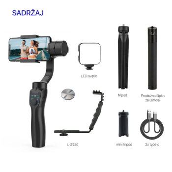 F8 Handheld 3-Axis gimbal tripod stabilizator