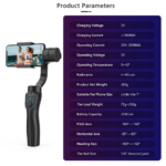 F8 Handheld 3-Axis gimbal tripod stabilizator - Slika 3