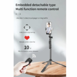 Selfie stick A66 + tripod crni - Slika 3