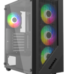 Kuciste Raidmax Obsidian window/black, 4x 120mm RGB/650W/RO650RGB