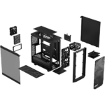 Kućište Fractal Design Meshify 2 Compact Lite Black TG Light tint, FD-C-MEL2C-03 - Slika 3