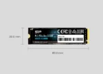 SSD M.2 NVMe Silicon Power A60 Gen 3 256GB, 2100MB/s/1200MB/s SP256GBP34A60M28 - Slika 5