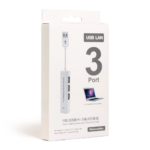Adapter USB 2.0 na RJ45 i USB HUB 3 porta 2u1 JWD-U25 - Slika 2