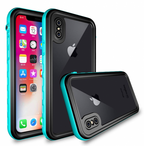 Vodootporna torbica A new za iPhone XS Max svetlo plava