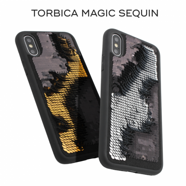 Torbica Magic Sequin za iPhone 7 Plus/8 Plus zlatna