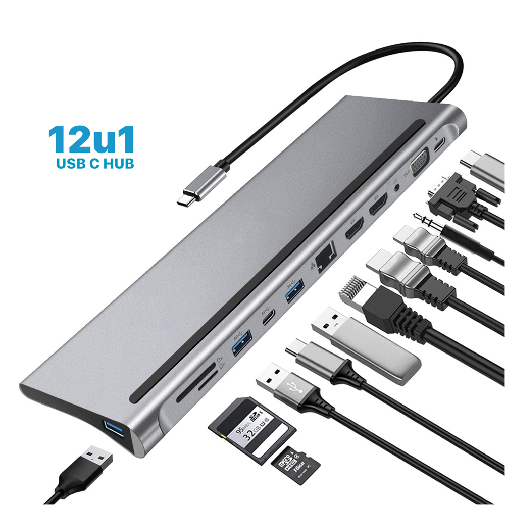 25042024662a14c7bda64.png Docking station Type C JWD-12u1 HUB - Slika 1