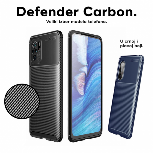 Torbica Defender Carbon za iPhone 12/12 Pro 6.1 crna