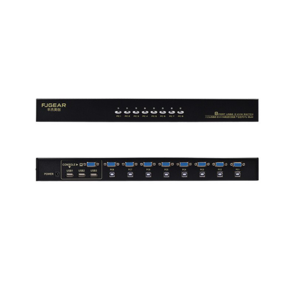 KVM switch 8 PC-a na isti monitor,mis,tastaturu JWD-SP27