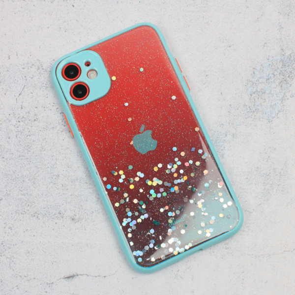 Torbica Frame Glitter za iPhone 11 6.1 mint