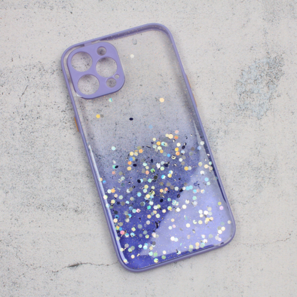 Torbica Frame Glitter za iPhone 12 Pro Max 6.7 ljubicasta