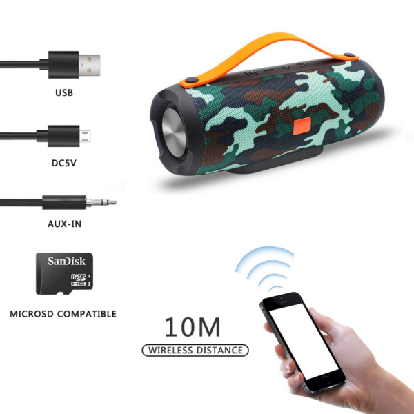 Bluetooth zvucnik Charge E13 army