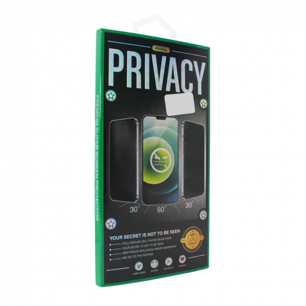 Tempered Glass Privacy 2.5D full glue za iPhone 13 Pro Max/14 Plus 6.7 crni