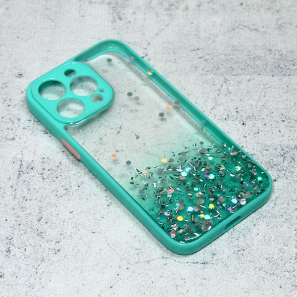 Torbica Frame Glitter za iPhone 13 Pro 6.1 mint