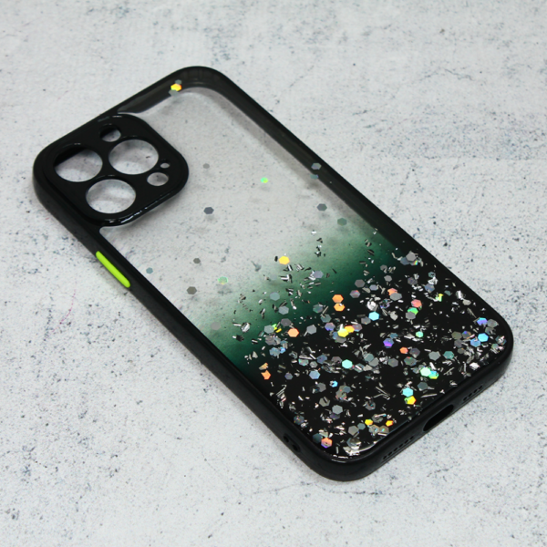 Torbica Frame Glitter za iPhone 13 Pro Max 6.7 crna