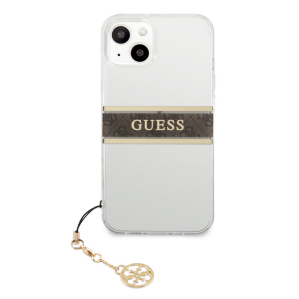 Torbica Guess 4G Stripe Charm za iPhone 13 6.1 braon (GUHCP13MKB4GBR)