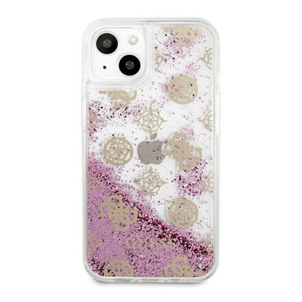 Torbica Guess Hc Liquid Glitter Peony za iPhone 13 6.1 roze (GUHCP13MLGPEPI)