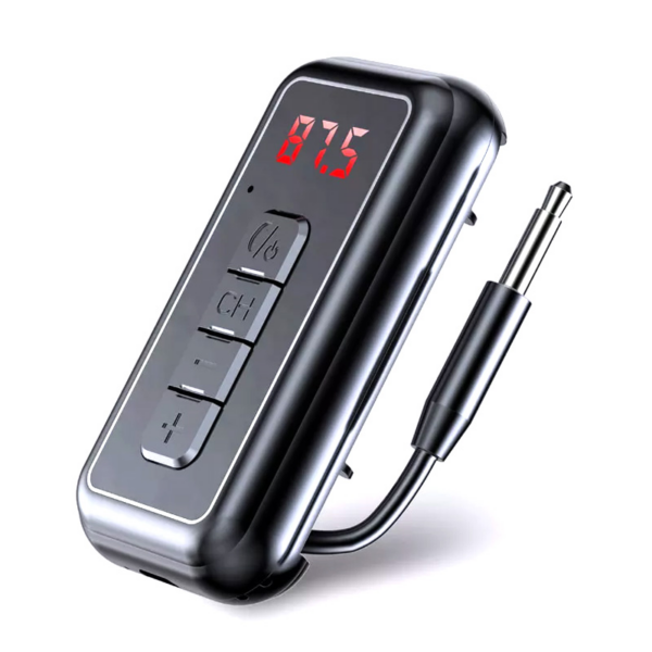 FM transmiter Y4 USB TF Bluetooth 5.0, call ID, modlularni, handsfree crni