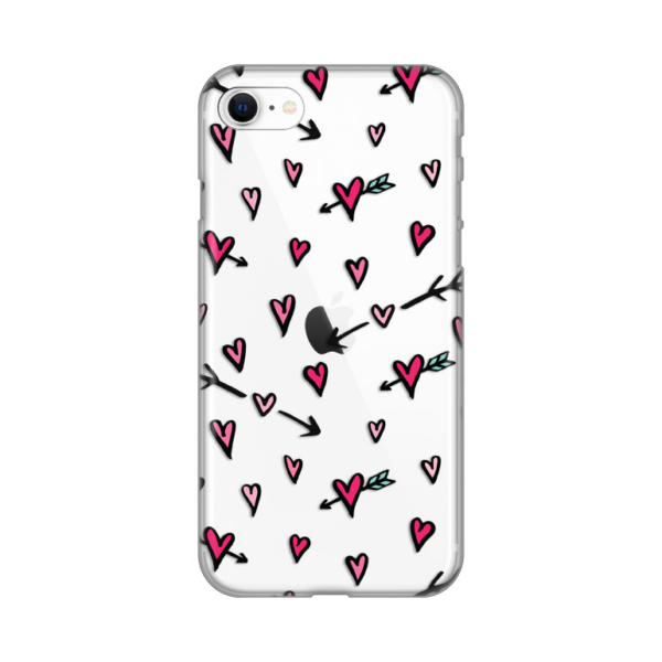 Torbica Silikonska Print Skin za iPhone 7/8/SE 2020/2022 Heart Pattern