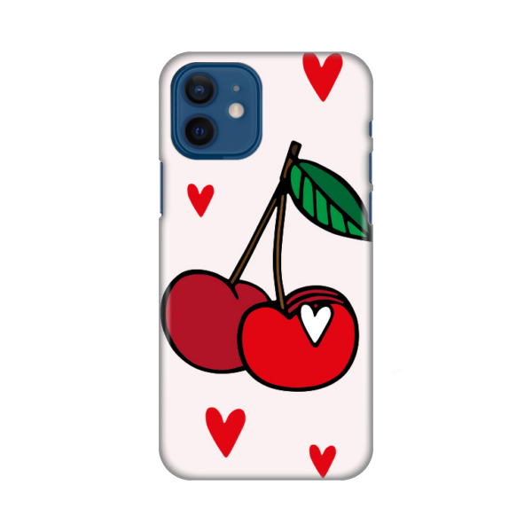 Torbica Silikonska Print za iPhone 12 6.1 Cherry