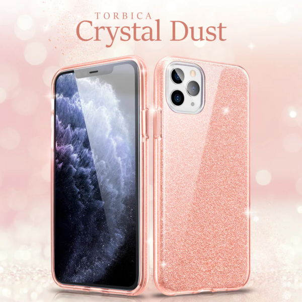 Torbica Crystal Dust za iPhone 14 6.1 Pro roze