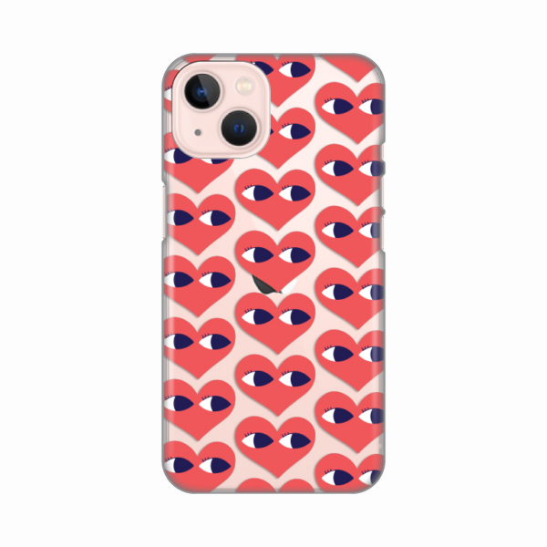 Torbica Silikonska Print Skin za iPhone 13 6.1 Eye Heart Pattern