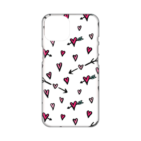 Torbica Silikonska Print Skin za iPhone 14 6.1 Heart Pattern