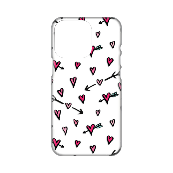 Torbica Silikonska Print Skin za iPhone 14 Pro 6.1 Heart Pattern