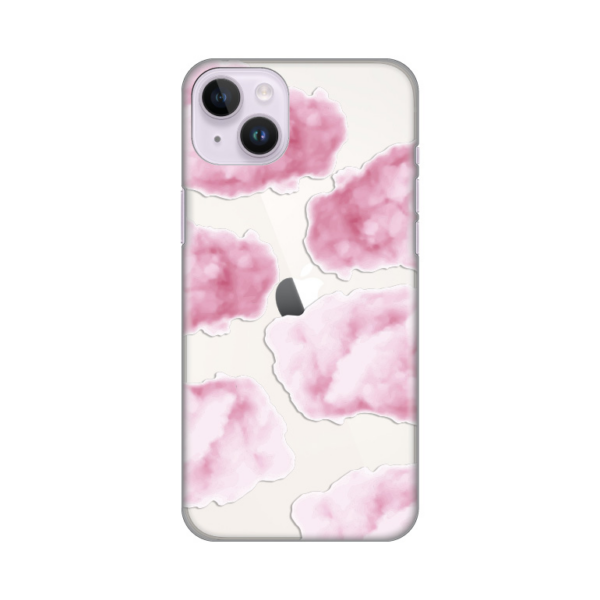 Torbica Silikonska Print Skin za iPhone 14 Plus 6.7 Pink Clouds