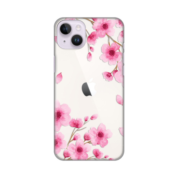 Torbica Silikonska Print Skin za iPhone 14 Plus 6.7 Rose flowers