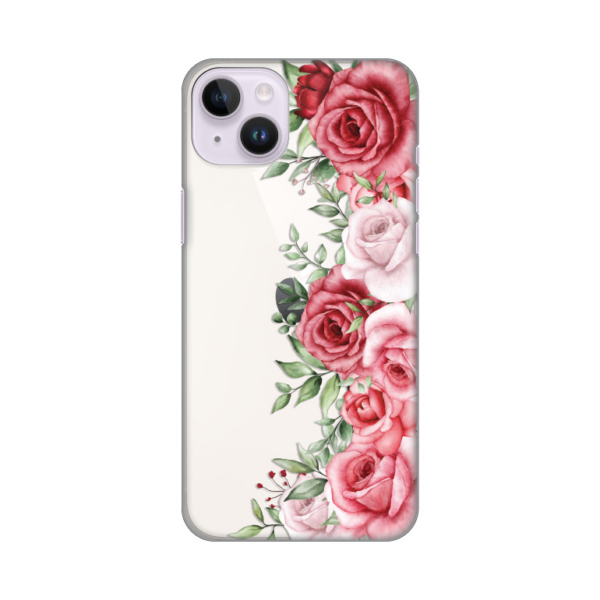 Torbica Silikonska Print Skin za iPhone 14 Plus 6.7 Wild Roses