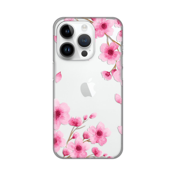 Torbica Silikonska Print Skin za iPhone 14 Pro 6.1 Rose flowers