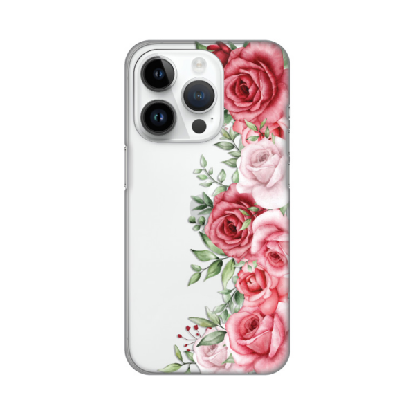 Torbica Silikonska Print Skin za iPhone 14 Pro 6.1 Wild Roses