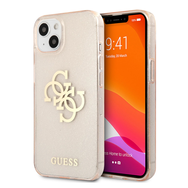 Torbica Guess Hc Glitter Big za iPhone 13 6.1 zlatna ( GUHCP13MPCUGL4GGO)