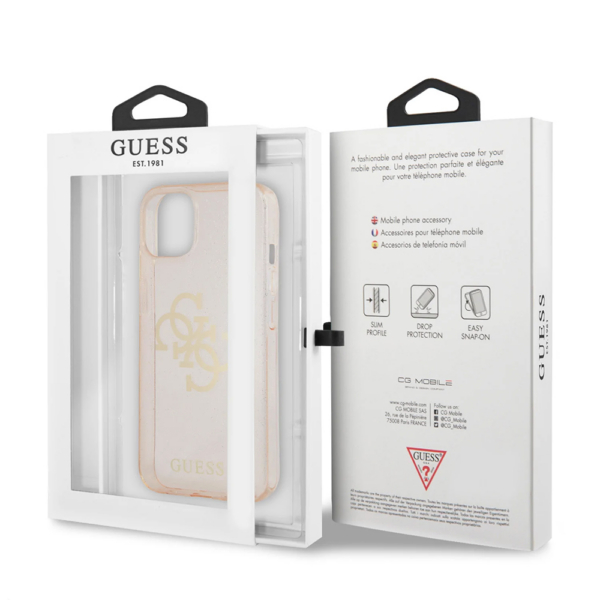 Torbica Guess Hc Glitter Big za iPhone 13 6.1 zlatna ( GUHCP13MPCUGL4GGO)