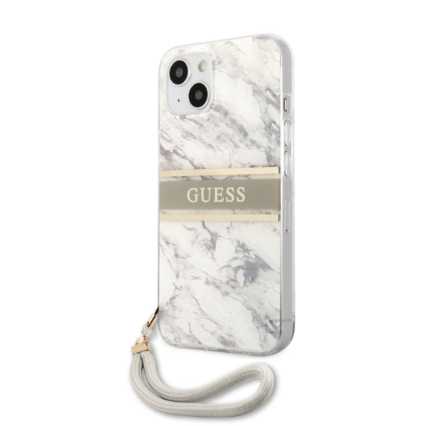 Torbica Guess Marble Strap za iPhone 13 6.1 siva (GUHCP13MKMABGR)