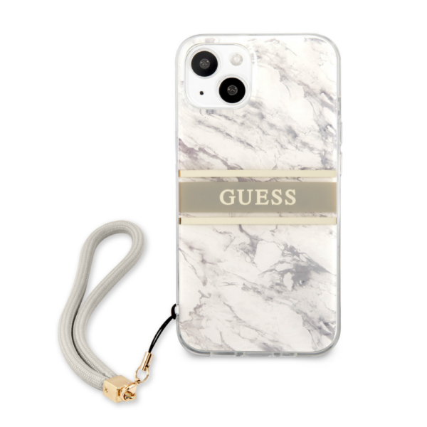 Torbica Guess Marble Strap za iPhone 13 6.1 siva (GUHCP13MKMABGR)