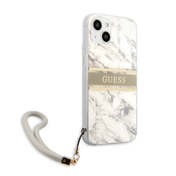 Torbica Guess Marble Strap za iPhone 13 6.1 siva (GUHCP13MKMABGR)